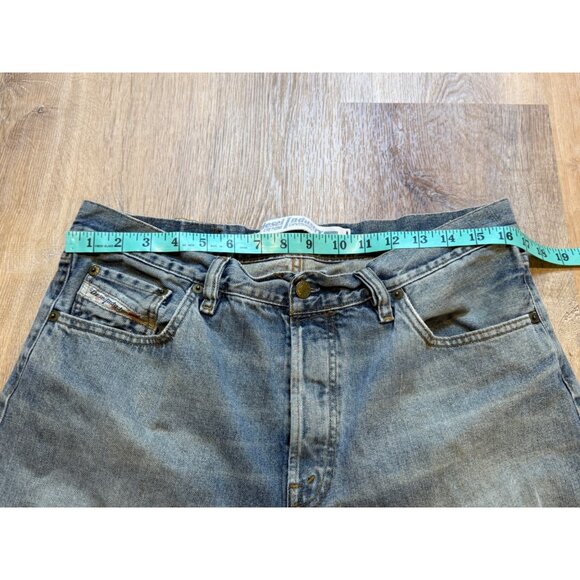 Vintage Y2K Diesel Industry Denim Jeans Straight Kratt Button Fly 36x30 Italy - Picture 6 of 10
